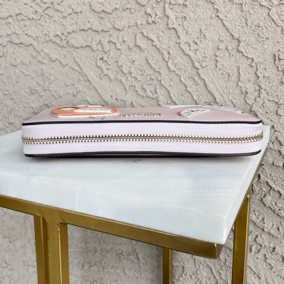 KATE SPADE Pink Tini Embellished Grapefruit Spritz Continental Zip Around Wallet - Picture 11 of 17